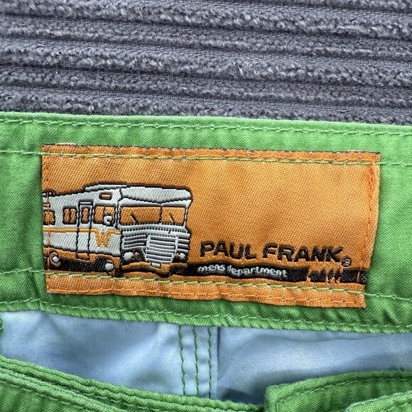 Paul Frank Board Shorts Men 32 Blue Green Polyester Drawstring Beach Weekend. - Picture 3 of 8